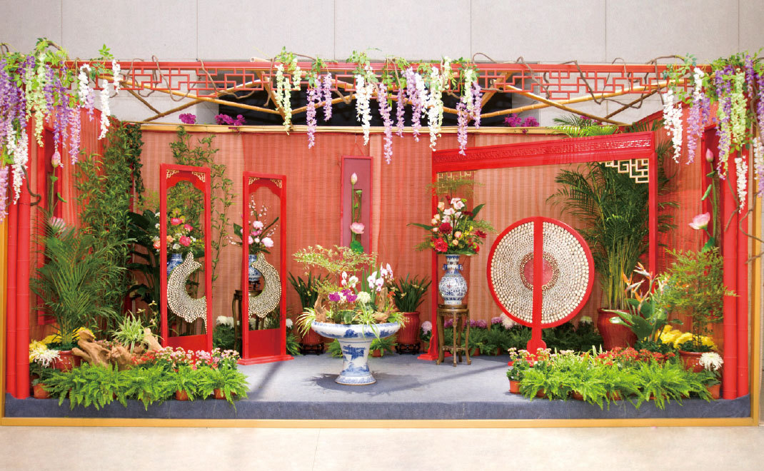 2015年·中國園林博物館“京津冀”主題插花周布展作品-瀟湘與怡紅